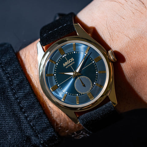 AP3.16 - Constellation Blue Gold w/ Leather Strap