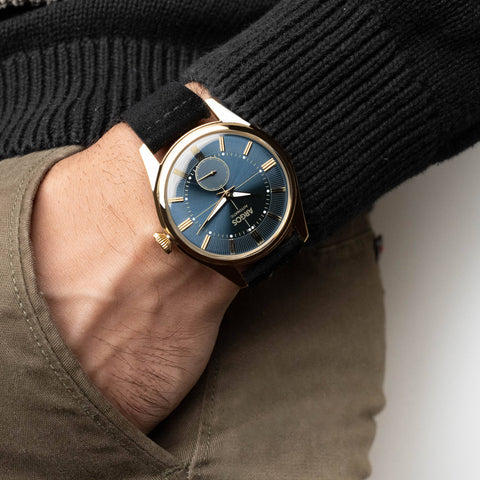 AP3.16 - Constellation Blue Gold w/ Leather Strap