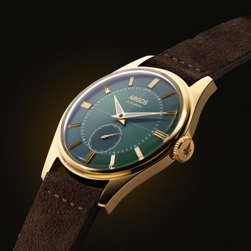 Apollo III - Olive Green Gold w/ Leather Strap