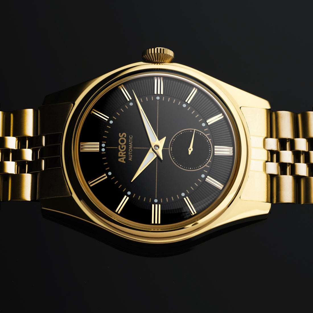 Apollo III - Onyx Black Gold w/ Golden Bracelet