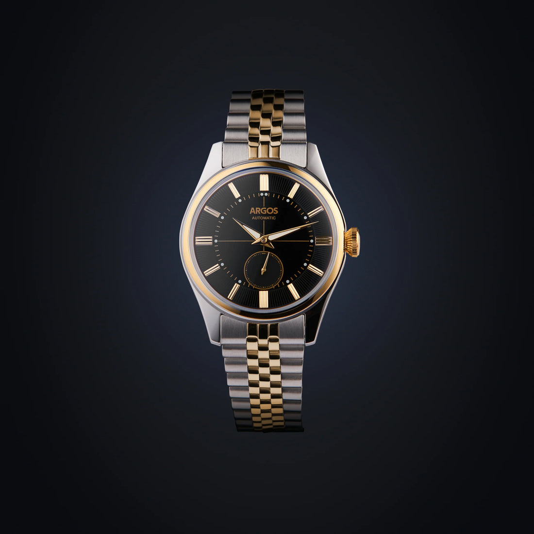 Apollo III - Onyx Black Gold Two Tone w/ Bracelet