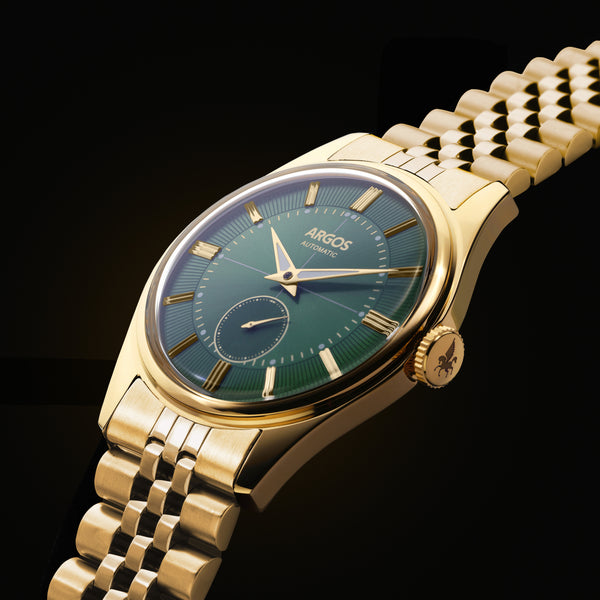 Argos Apollo III Olive Green Gold with Golden Jubilee Bracelet Argos Watches