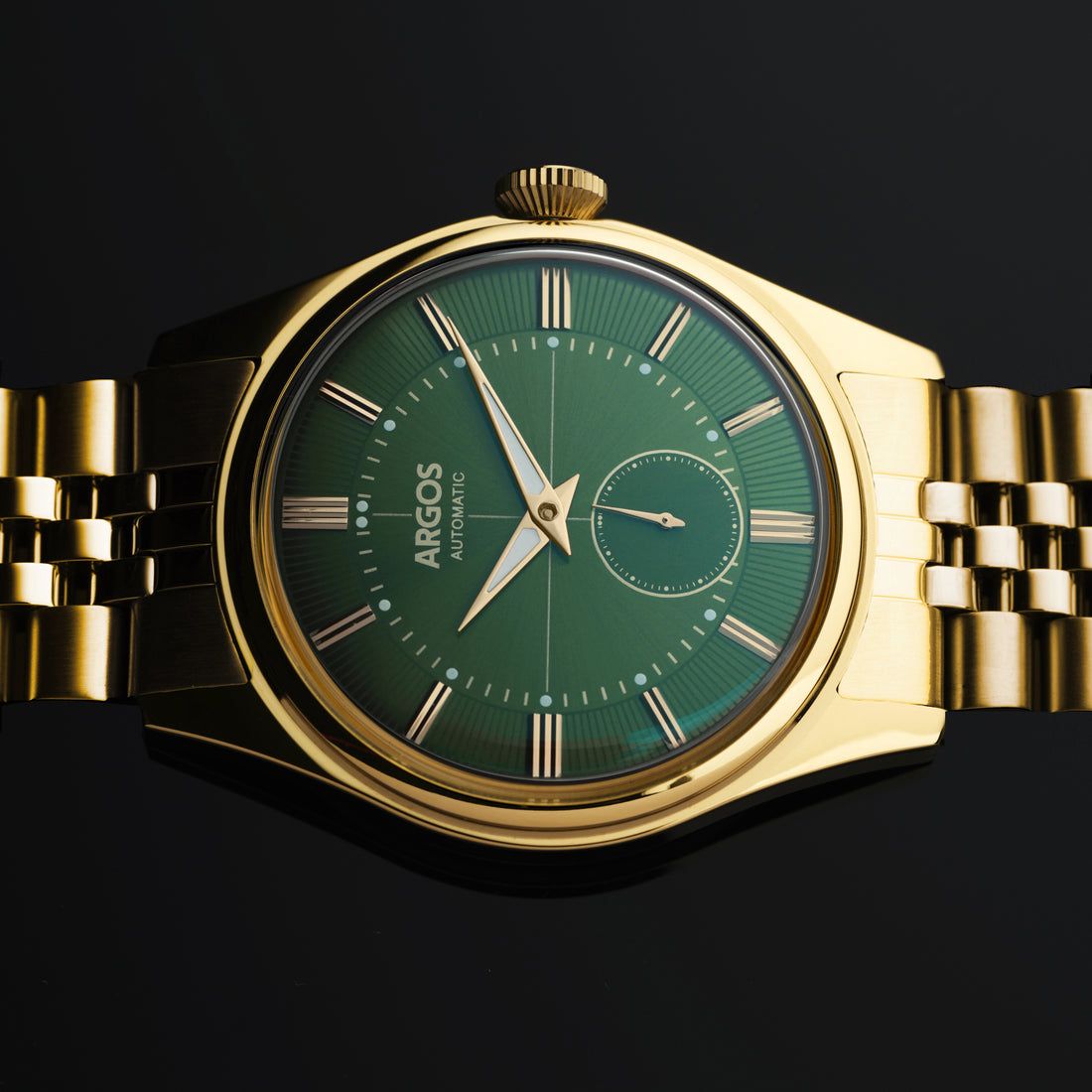 Apollo III - Olive Green Gold w/ Golden Bracelet