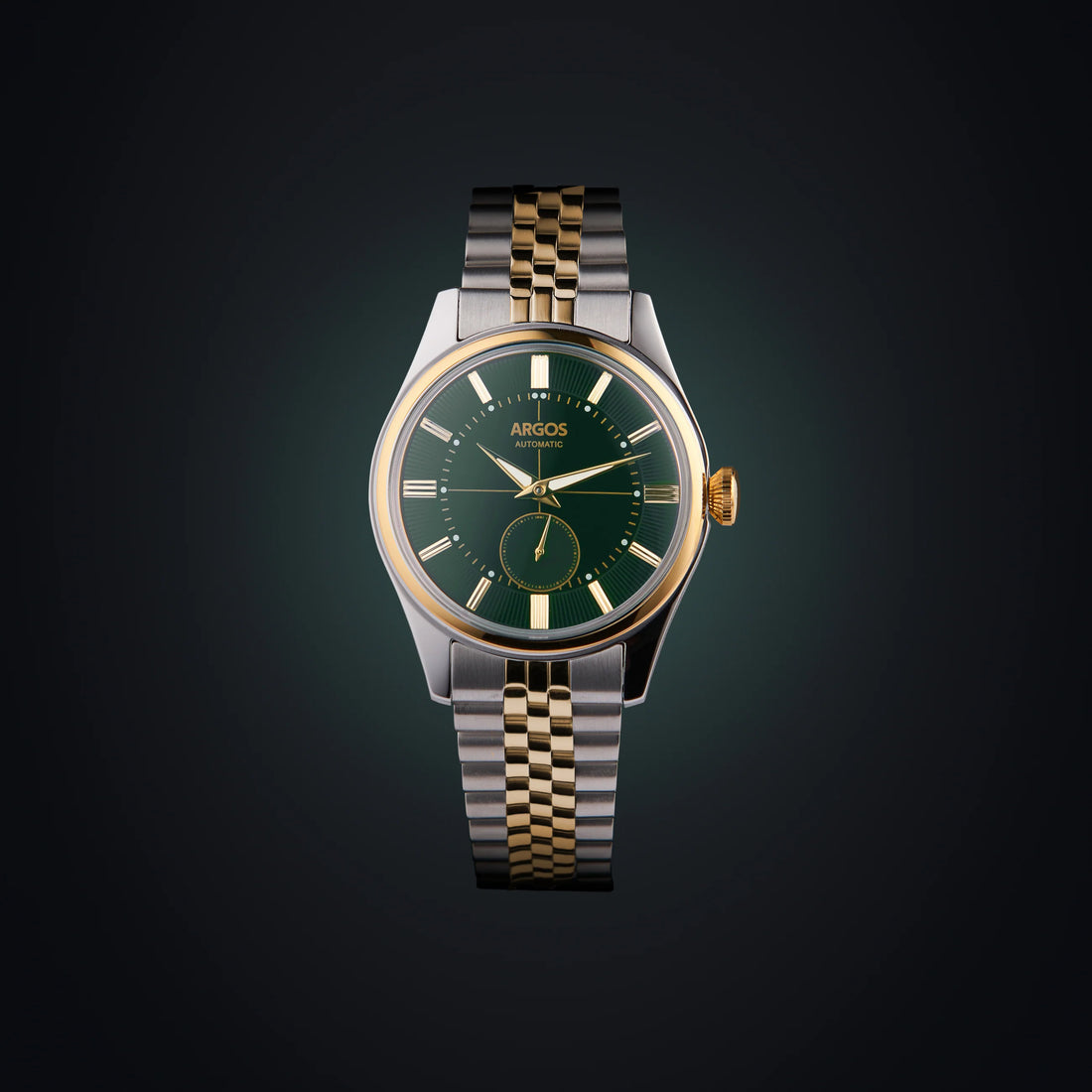 Apollo III - Olive Green Gold Two Tone w/ Bracelet