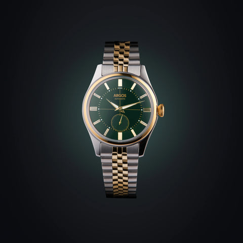 AP3.26 - Olive Green Gold Two Tone w/ Bracelet