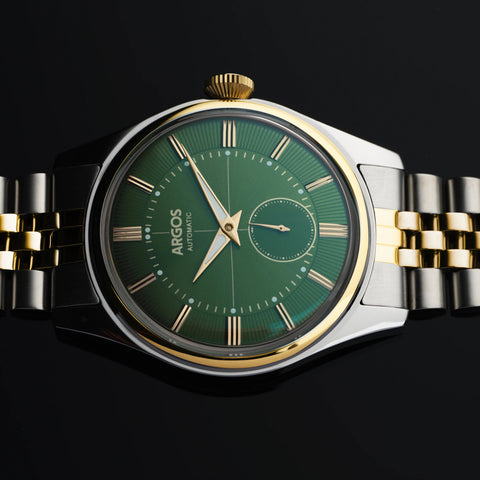 AP3.26 - Olive Green Gold Two Tone w/ Bracelet