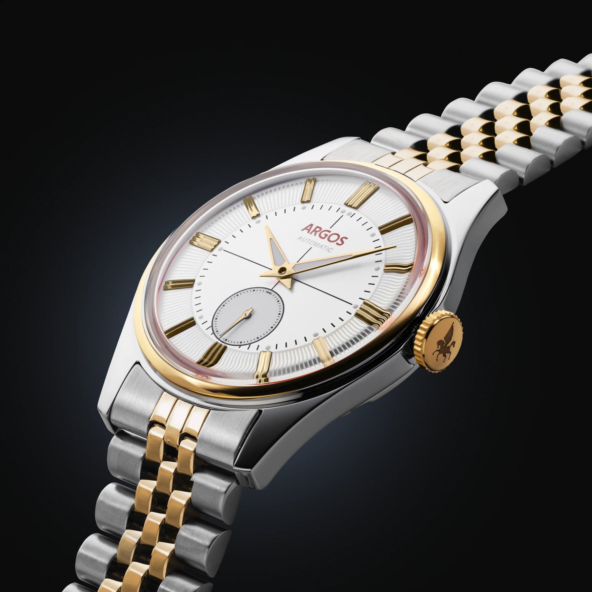 Apollo III - Pearl White Gold Two Tone w/ Bracelet