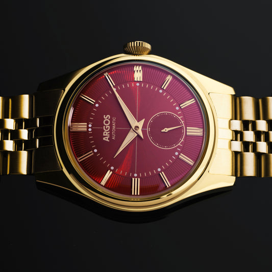 AP3.24 - Wine Red Gold w/ Golden Bracelet