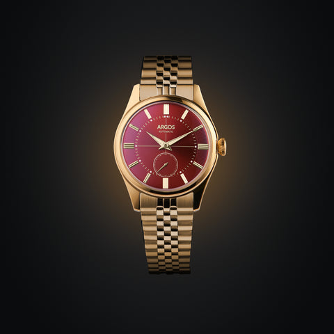 AP3.24 - Wine Red Gold w/ Golden Bracelet