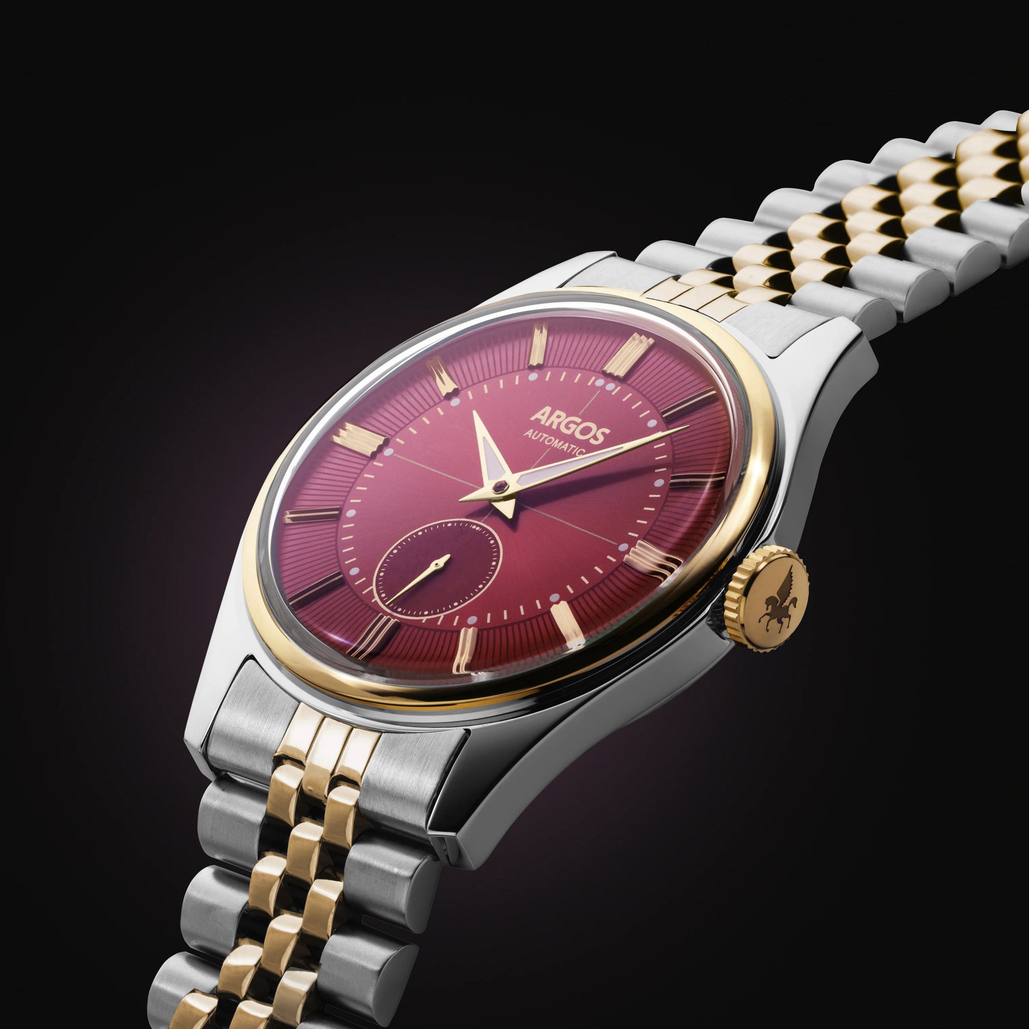 Apollo III - Wine Red Gold Two Tone w/ Bracelet