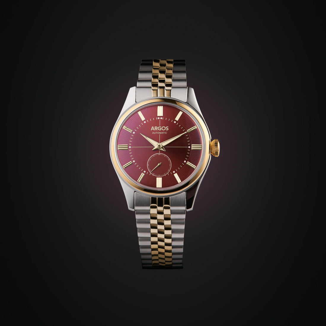 Apollo III - Wine Red Gold Two Tone w/ Bracelet